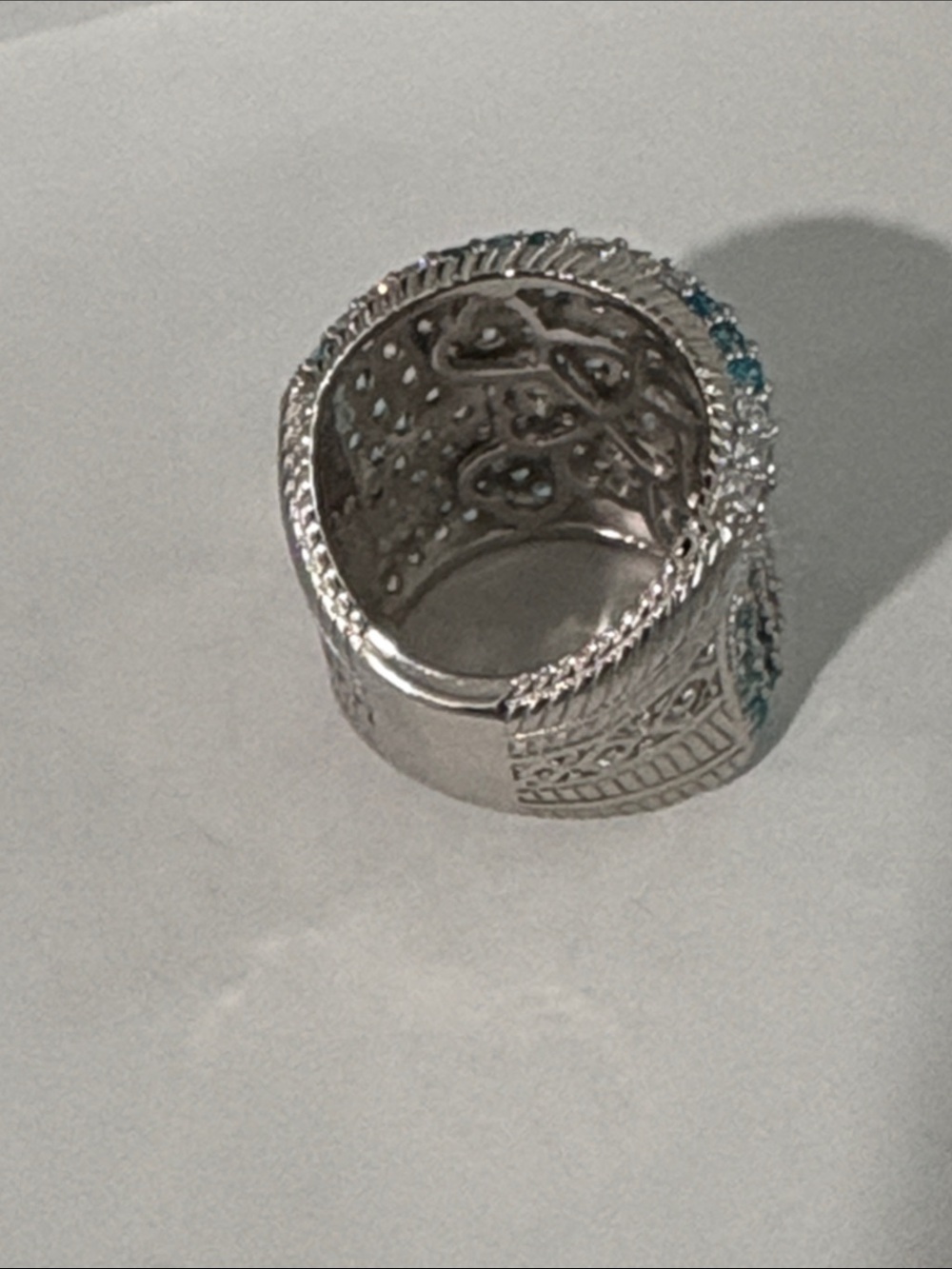 Judith Ripka statement ring size 6. - Picture 3 of 5